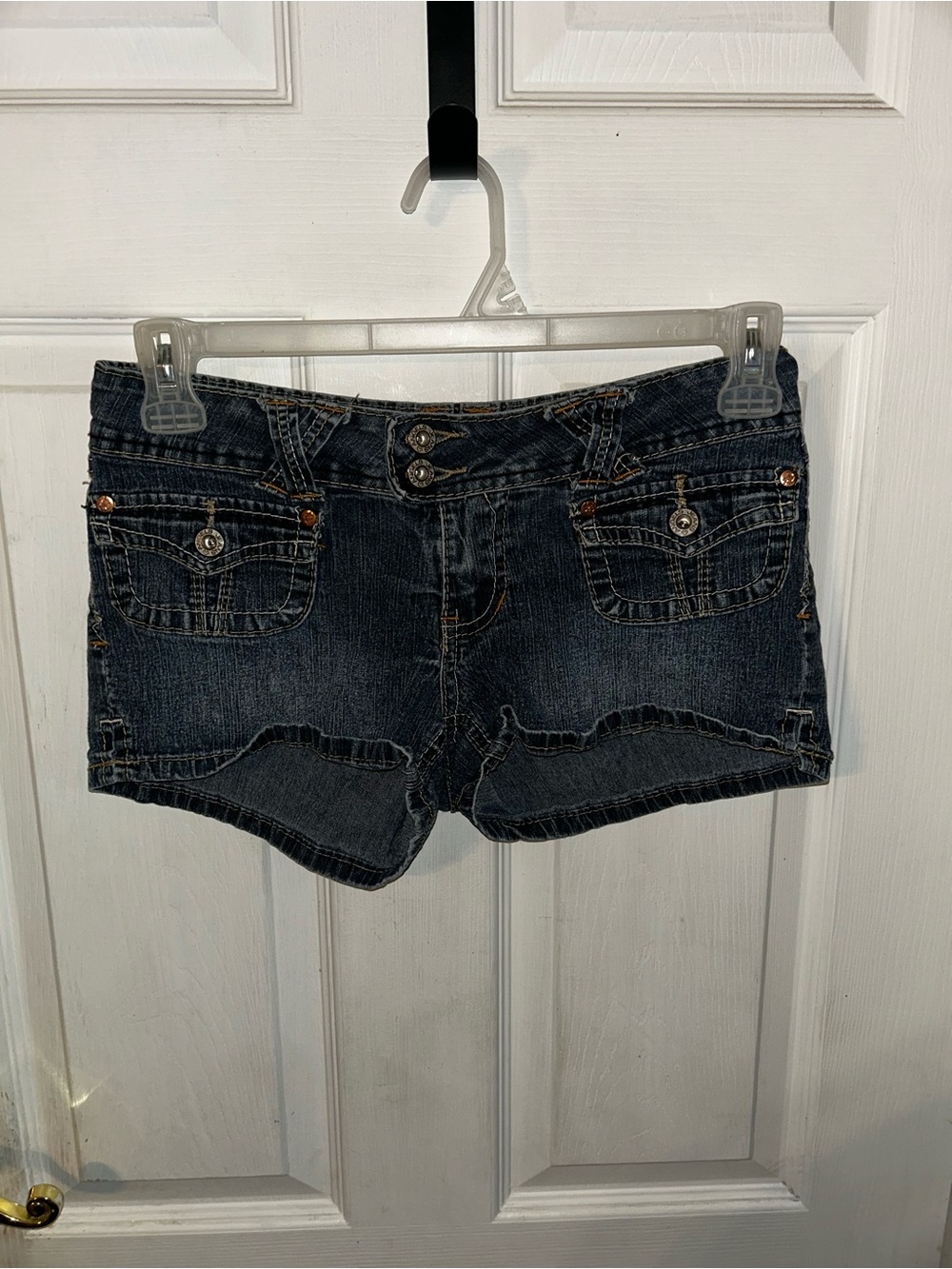 angels denim dark wash y2k shorts size 5